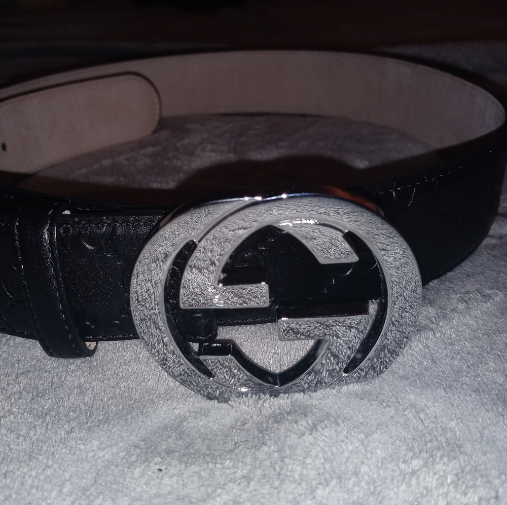 Black Gucci Double G belt - Men's